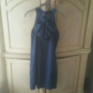 Jean dress size 8 with bow